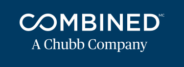 Combined logo, white text on dark blue background. "Combined" with an infinity symbol, "A Chubb Company".
